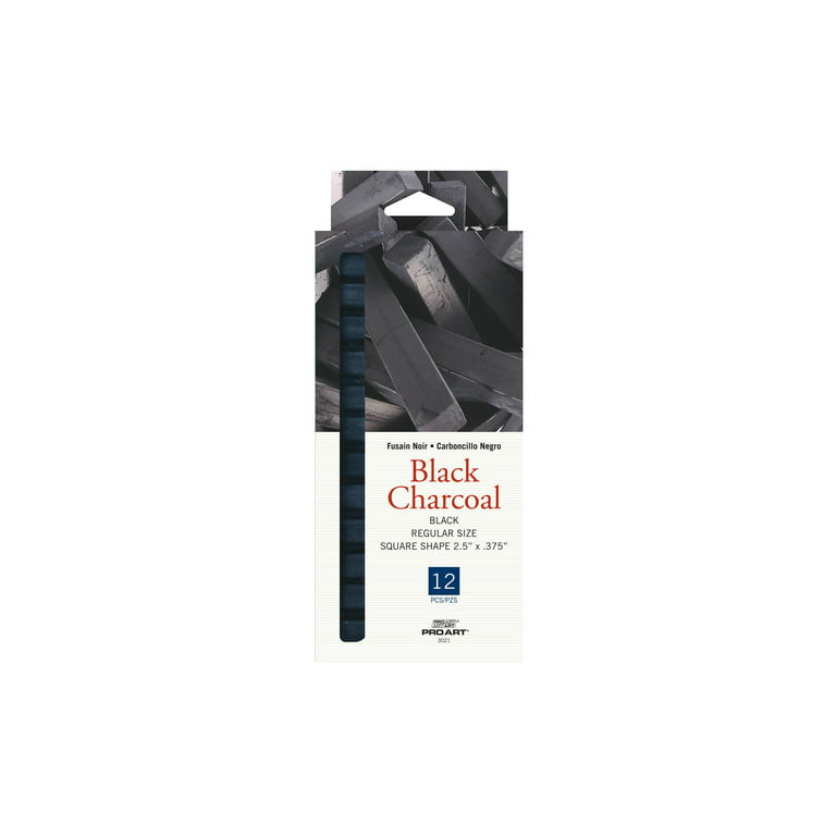 Artist Compressed Charcoal Sticks for Sketching, Drawing, Shading, Soft,  Medi