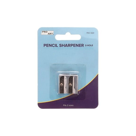Pro Art Double Blade Pencil Sharpener Carded