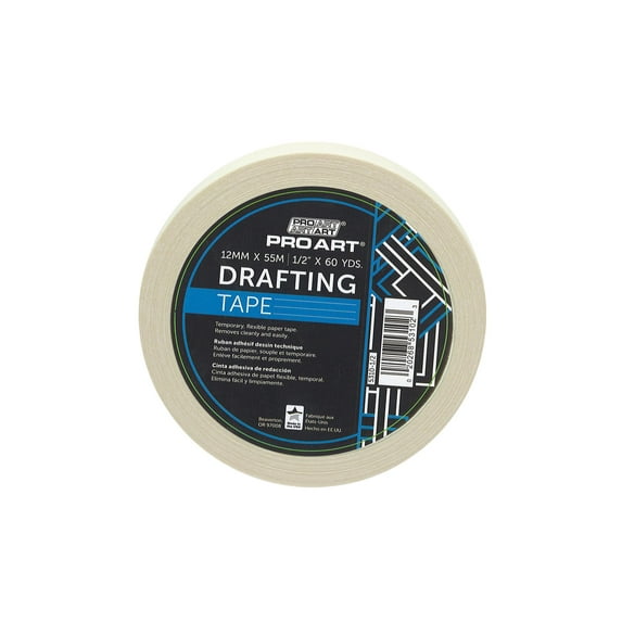 Pro Art Drafting Tape 1/2" x 60yd, Artist Tape, Art Tape, White Masking Drafting Dots, Watercolor Masking Tape for Painting, Archival