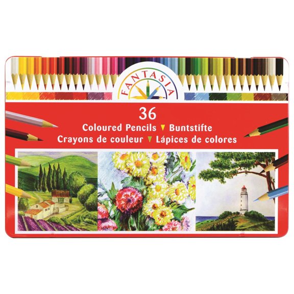 Pro Art Fantasia Pencil Set Tin 36 Color