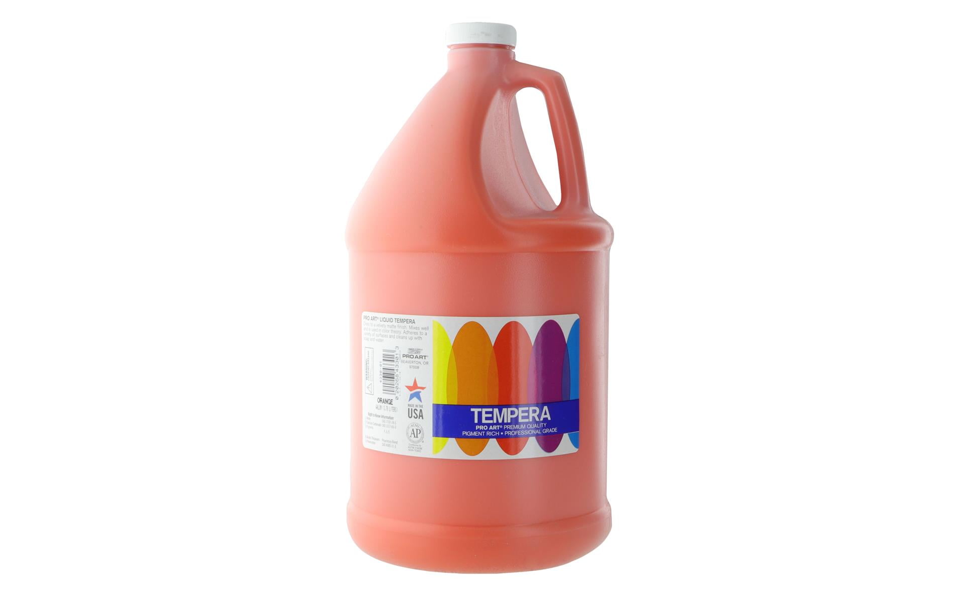 Pro Art Liquid Tempera Paint Gallon Orange
