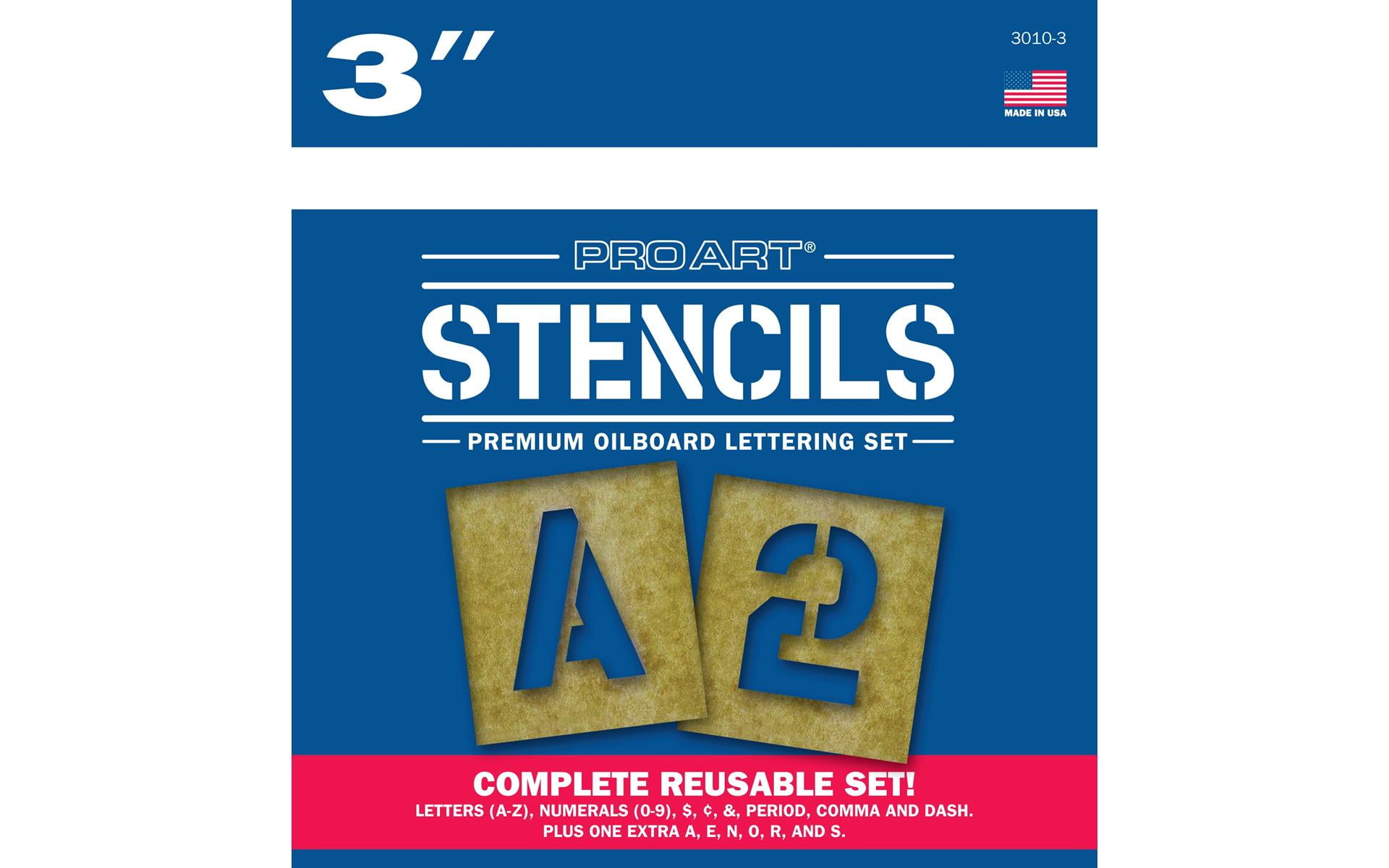 Pro Art Oil Board Stencil Set 3"