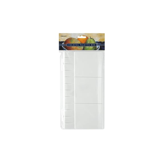 Pro Art Medium Folding Plastic Palette Box With Brush Holders