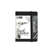 Pro Art Premier Sketch Book Travel 4"x 3" White 74lb Black 80 Sheets, Sketch Book, Sketchbook, Drawing Pad, Pad, Drawing Paper, Art Book, Paper, Sketchbook for