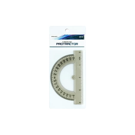 Pro Art Smoke Tinted Protractor 180 Degree 4 in