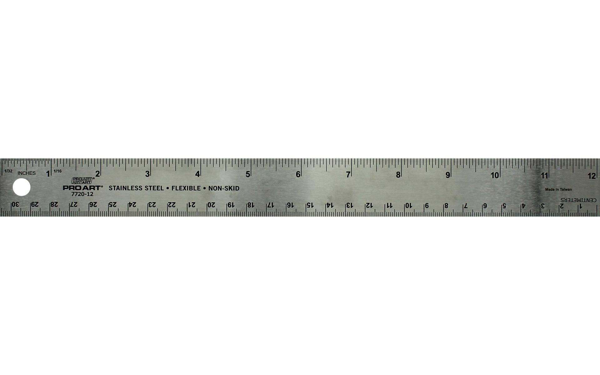 Pro Art Stainless Steel Ruler 12 in.