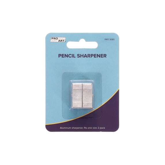 Pro Art Single Blade Pencil Sharpener 2 Pack