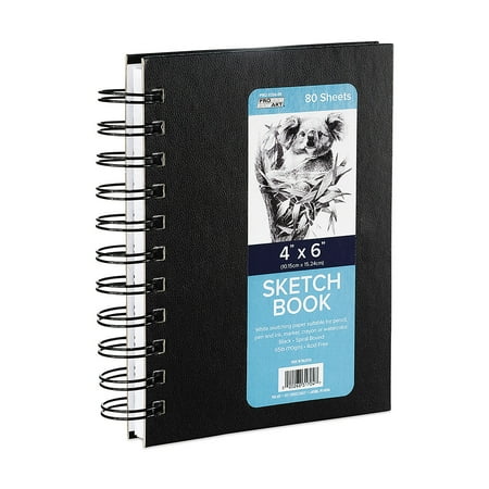 Pro Art Spiral Bound Sketch Book, 80 Sheets