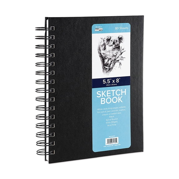 Pro Art Sketch Book 5.5"X8"-80 Sheets