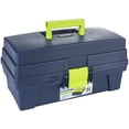 thumbnail image 1 of Pro-Art Storage Box With 2 Cantilevered Trays-14.2"X8.3"X7.1" Blue & Green, 1 of 3