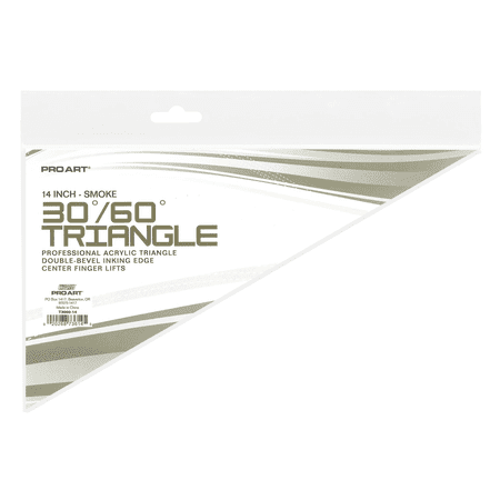 Pro Art Triangle 14" W/Ink Edge&FingLift 30/60 Smk
