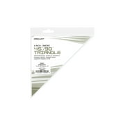 Pro Art Drafting Triangle Smoke 6 Inch with Ink Edge and Finger Lift, 45/90 Triangle Tool for Drawing, Adjustable Plastic Triangle for Architects, Artists, Designers