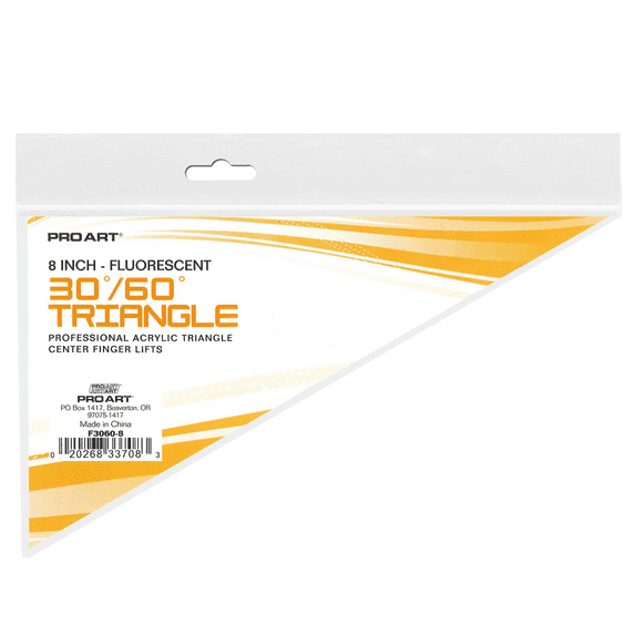 Pro Art Triangle 8" W/finger Lift 30/60 Fluor