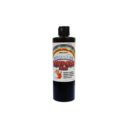 Pro Art Washable Tempera Paint 16oz Black