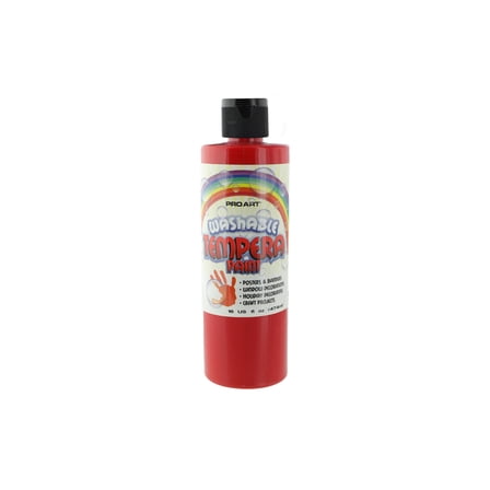 Pro Art Washable Tempera Paint 16oz Red