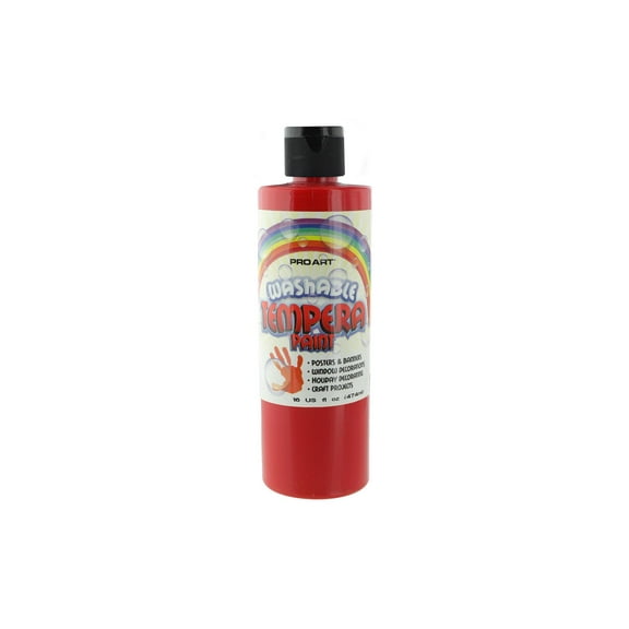 Pro Art Washable Tempera Paint 16oz Red
