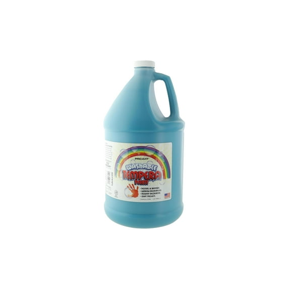 Pro Art Washable Tempera Paint Gallon Turquoise Non-Toxic Water-Based