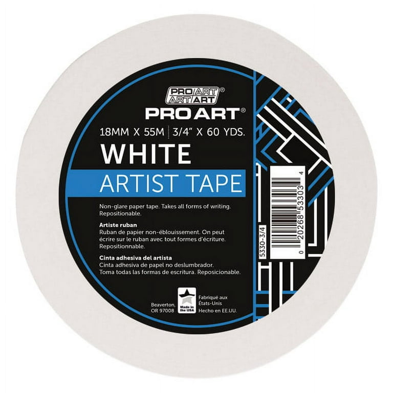 Paper Tape, White, 3/4 x 60 Yard Roll