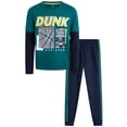 thumbnail image 1 of Pro Athlete Boys Pants Set - 2 Piece Performance Graphic Tees and Tricot Jogger Sweatpants (8-16), 1 of 7