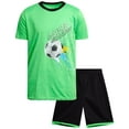 thumbnail image 1 of Pro Athlete Boys Shorts Set - 2 Piece Athletic Performance T-Shirt and Gym Shorts Activewear Set, 1 of 7