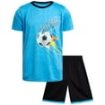thumbnail image 1 of Pro Athlete Boys Shorts Set - 2 Piece Athletic Performance T-Shirt and Gym Shorts Activewear Set, 1 of 7