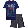 thumbnail image 1 of Pro Athlete Boys Shorts Set - 2 Piece Athletic Performance T-Shirt and Gym Shorts Activewear Set, 1 of 7
