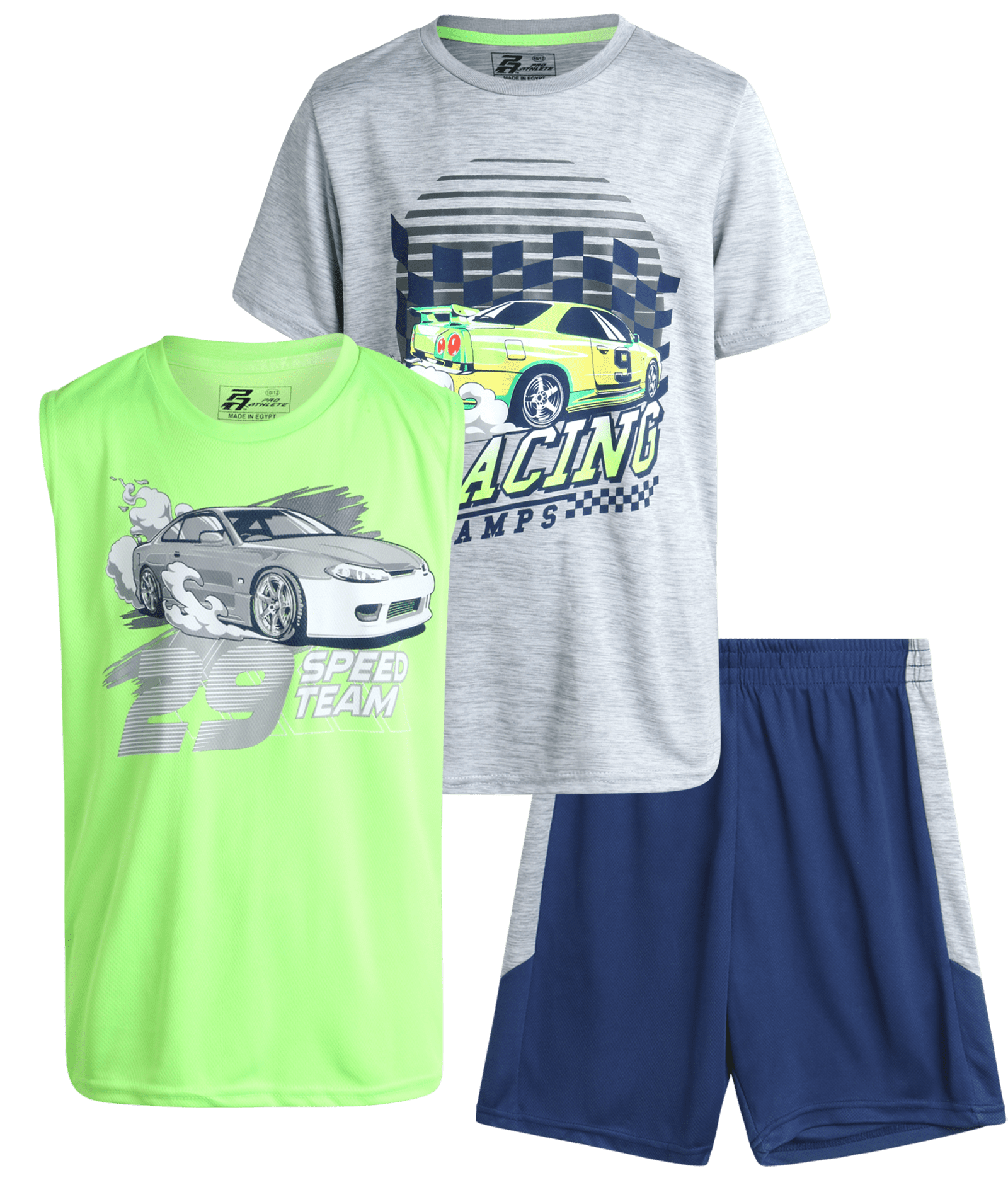 Tenue Basket ProSpirit Taille XL – Short Et Débardeur – Bleu/Blanc/Jaune