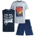 thumbnail image 1 of Pro Athlete Boys Active Shorts Set - 3 Piece Graphic Tees Tank Tops and Basketball Shorts (8-16), 1 of 6