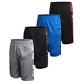 thumbnail image 1 of Pro Athlete Boys Athletic Shorts - 4 Pack Quick Dry Mesh Basketball Gym Shorts for Boys (5-16), 1 of 7