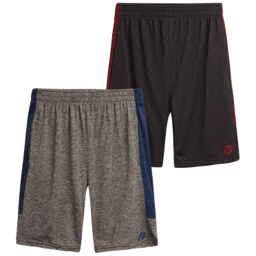 Pro Athlete Boys' Athletic Shorts - 2 Pack Active Performance Basketball Shorts (Sizes: 8-16)