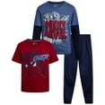 thumbnail image 1 of Pro Athlete Boys Tracksuit Set - 3 Piece Tricot Jogger Pants Graphic Tee & Two Fer Shirt (8-16), 1 of 7