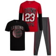 thumbnail image 1 of Pro Athlete Boys Tracksuit Set - 3 Piece Tricot Jogger Pants Graphic Tee & Two Fer Shirt (8-16), 1 of 7