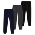 thumbnail image 1 of Pro Athlete Boys Sweatpants - 3 Pack Active Performance Fleece Jogger Pants for Kids (8-20), 1 of 7
