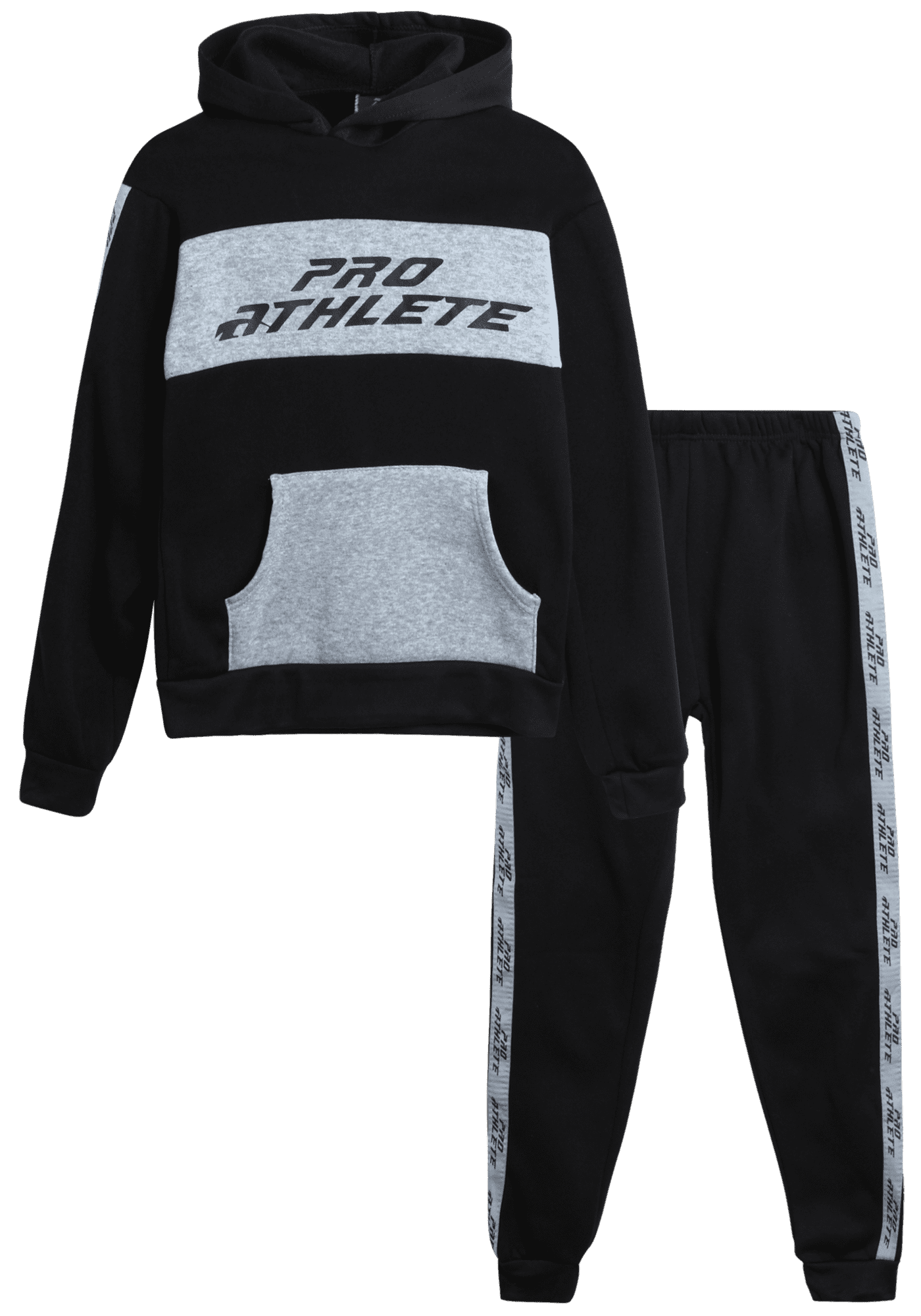 Pro Athlete Boys’ Sweatsuit Set - 2 Piece Fleece Pullover Hoodie and ...
