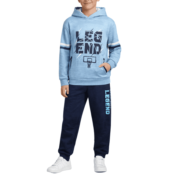 Pro Athlete Boys Sweatsuit Set - 2 Piece Soft Fleece Graphic Hoodies and Jogger Sweatpants (2T-16)