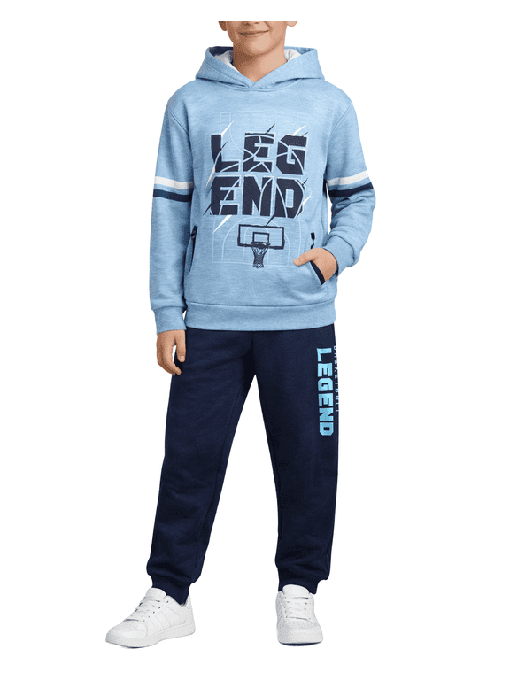Boys Sweatsuit Toddler Kids Soft Fleece Pullover Hoodie and Jogger Sweatpants 2 Piece Set