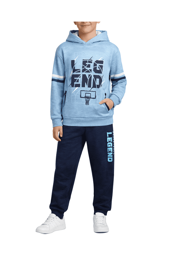 Boys Sweatsuit Toddler Kids Soft Fleece Pullover Hoodie and Jogger Sweatpants 2 Piece Set