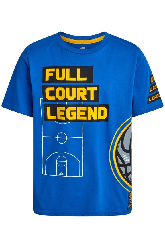 Boys Athletic Shirts - Soft Cotton Blend Active Performance Short Sleeve Graphic Tees