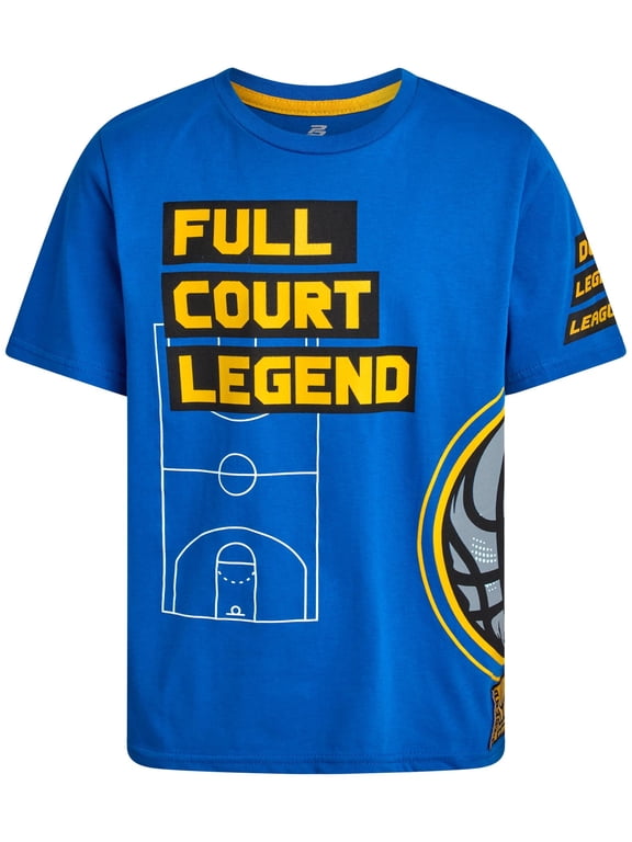 Boys Athletic Shirts - Soft Cotton Blend Active Performance Short Sleeve Graphic Tees