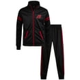 thumbnail image 1 of Pro Athlete Boys Tracksuit Set - 2 Piece Tricot Mock Neck Sweatshirt and Joggers Track Pants (8-12), 1 of 7