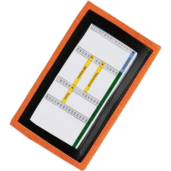 Pro Athletics QB Playbook Wristband - Football Quarterback Play Wristbands for Youth - Wrist Coach for All Sports with 3 Compartments, 1 Pack (Orange)