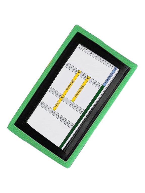 QB Playbook Wristband - Football Quarterback Play Wristbands for Youth - Wrist Coach for All Sports with 3 Compartments, 1 Pack (Green)