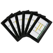 Pro Athletics QB Wristband- Football Playbook Wristband with 3 Compartments Black Youth | 6-Pack
