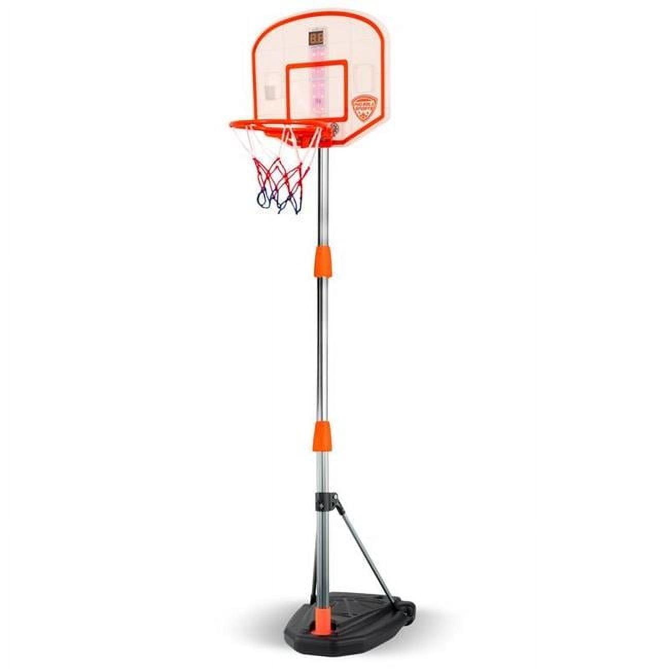 Pro Ball Adjustable Height Design Up to 65 Portable Electronic Scoreboard Basketball Hoop for Kids