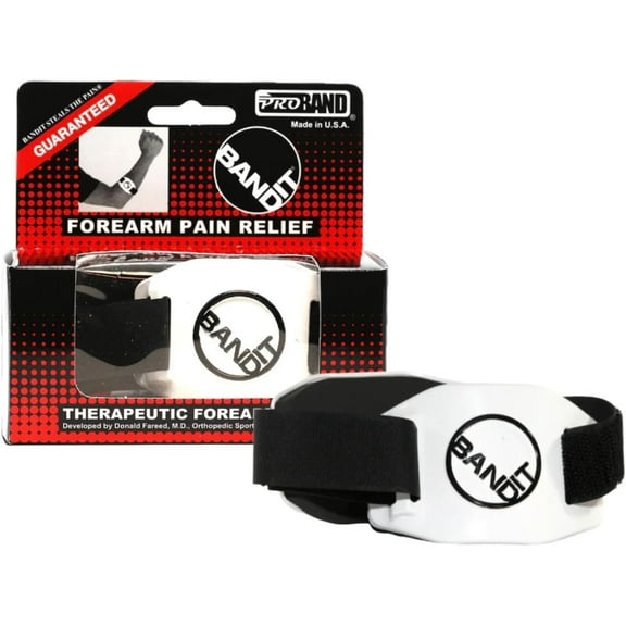 BandIT ® Therapeutic Arm Band for Elbow & Forearm Pain Relief, Anatomically Focused Dynamic Compression Brace for Carpal Tunnel, Tendonitis, Tennis Elbow, Golfers Elbow, Sprains, & Arthritis, White