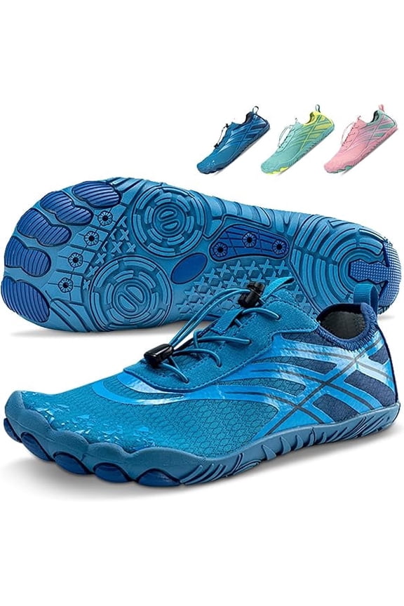 Pro Barefoot Water Shoes for Hiking & Beach Wide Toe Box Quick-Dry Aqua Shoes for Men Women Non-Slip Drainage for Swim Surf Running Walking