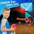 thumbnail image 1 of Pro Basketball Hoop with LED Lights, Indoor  Basketball Set for Kids 8-12, Portable Over-the-Door Basketball Game, 1 of 5