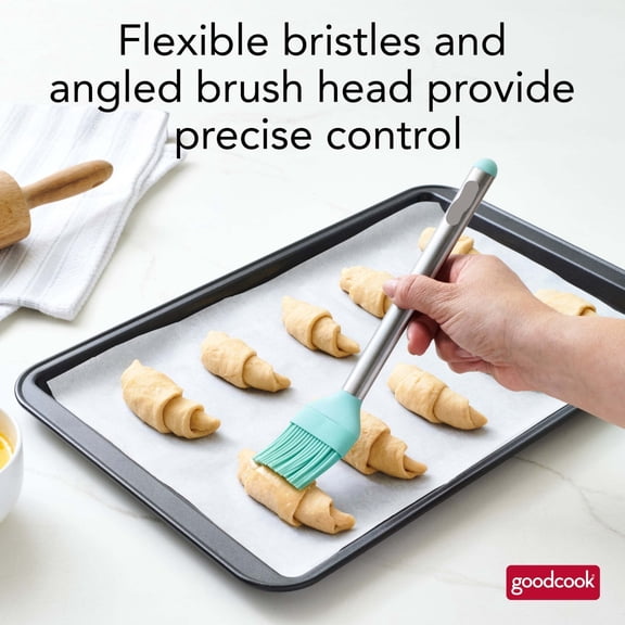 Pro Basting Brush, Silicone Bristles Angled Brush Head