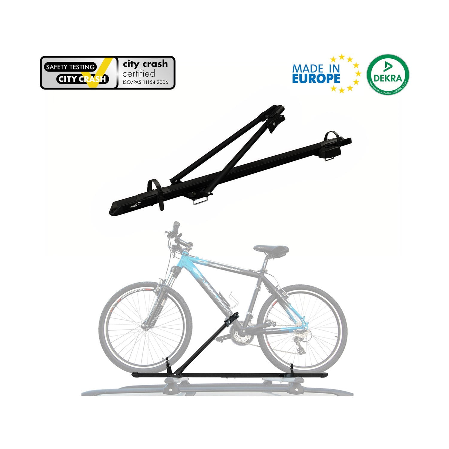2024 Trax, Bicycle Carrier, Upright Wheel Mount, Black