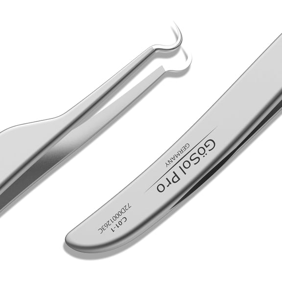 Pro Blackhead Tweezers for Nose & Face Precision Acne, Skin impurities Removal Tool for Men & Women, Stainless Steel, Professional Curved Extraction Tweezers for Removing Whiteheads and pimples